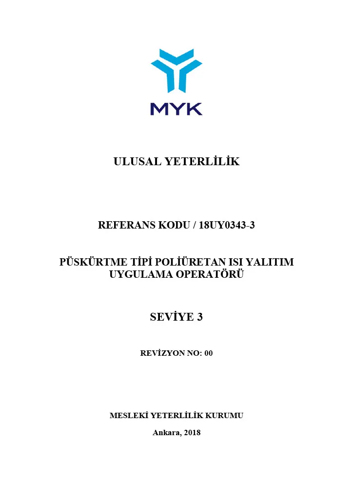 Ulusal Yeterlilik Belgesi — belge görseli