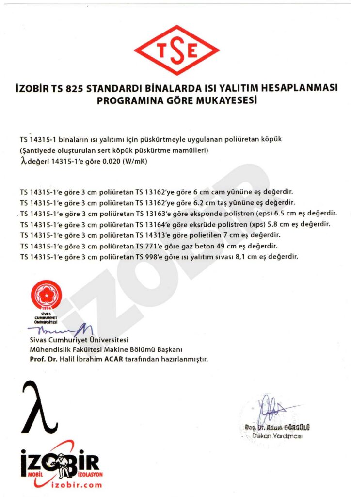 Binalarda Isı Yalıtım Hesaplaması — belge görseli